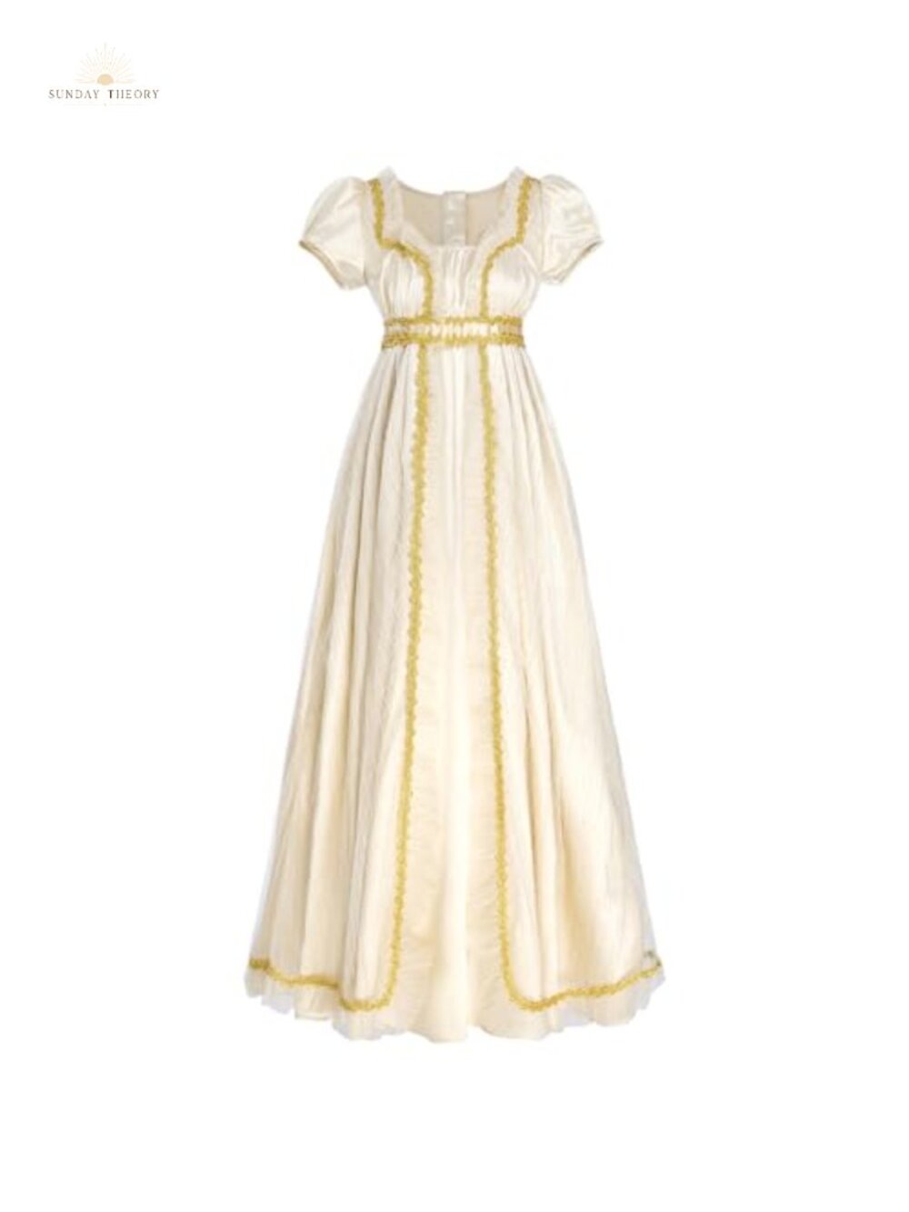 Regency Empire Waist Victorian Tea Party Gown Dress